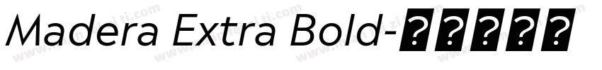 Madera Extra Bold字体转换